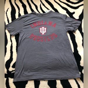 NCAA Mens adidas Indiana Hoosiers Storm Gray Gym Class Tee